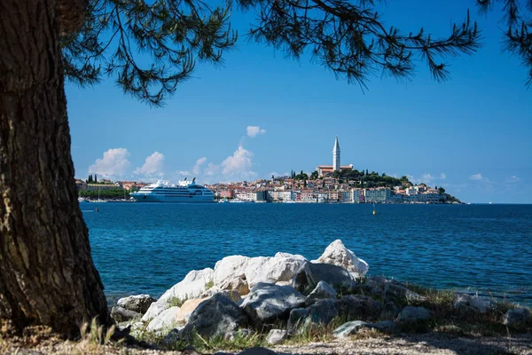 Rovigno Una Città Croazia Situata Sul Mare Adriatico Settentrionale Croazia — Foto Stock