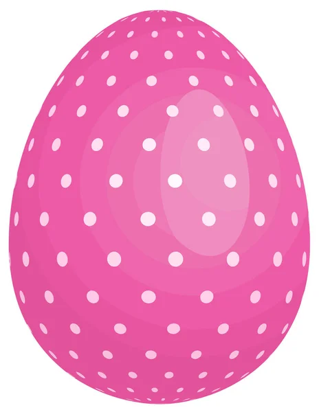 Πασχαλινό Αυγό Ροζ Διακοσμημένο Εικονογράφηση — Φωτογραφία Αρχείου