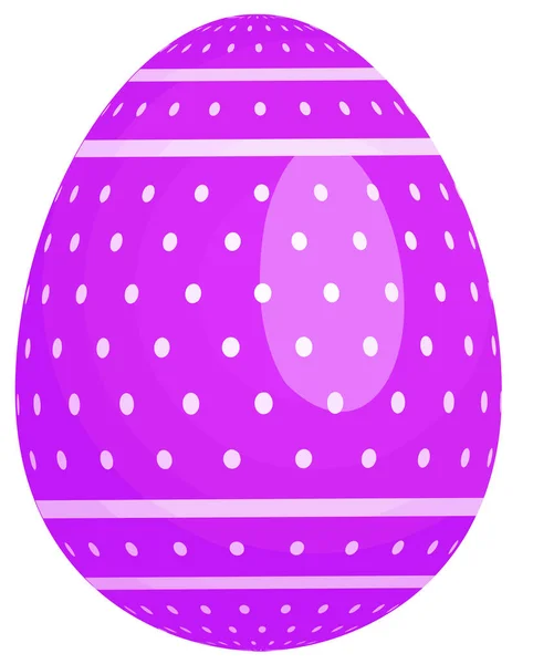 Πασχαλινό Αυγό Μωβ Διακοσμημένα Εικονογράφηση — Φωτογραφία Αρχείου