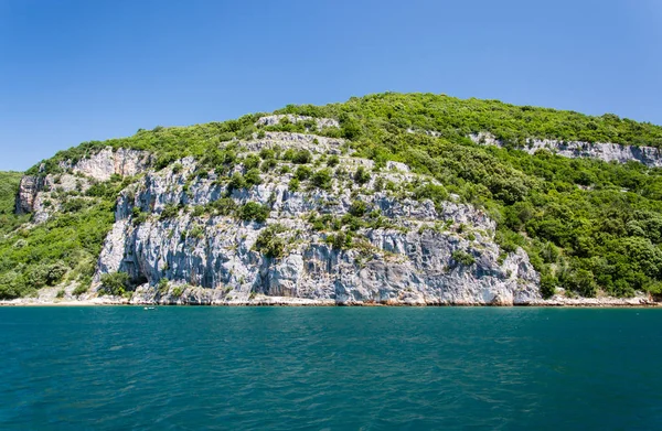 Залив Долина Лим Своеобразная Географическая Особенность Западном Побережье Истрии Хорватия — стоковое фото