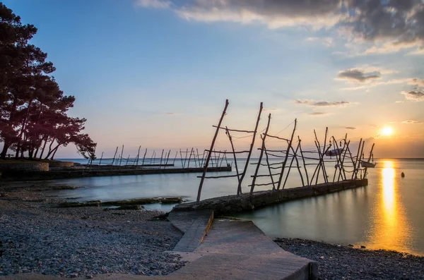 Savudrija Assentamento Costeiro Noroeste Ístria Croácia Conhecido Por Seus Barcos — Fotografia de Stock