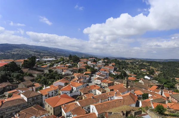 Panoramik Güzel Tarihi Köy Bir Celorico Beira Beira Alta Portekiz — Stok fotoğraf