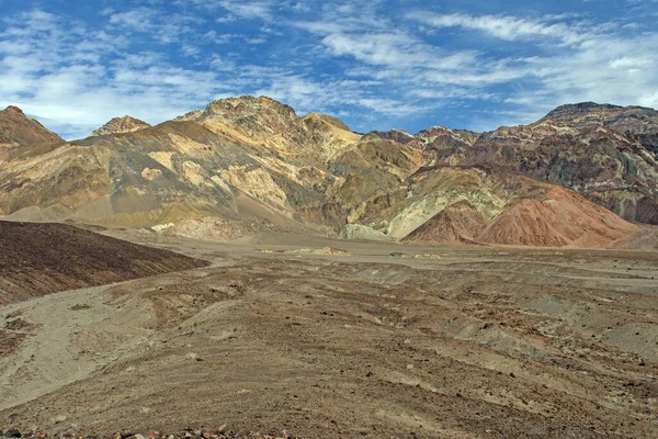 Coloridas Montañas Desierto Sol Parque Nacional Del Valle Muerte California —  Fotos de Stock