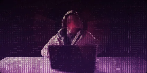 Explotar Seguridad Cibernética Con Concepto Protección Contra Piratería — Foto de Stock