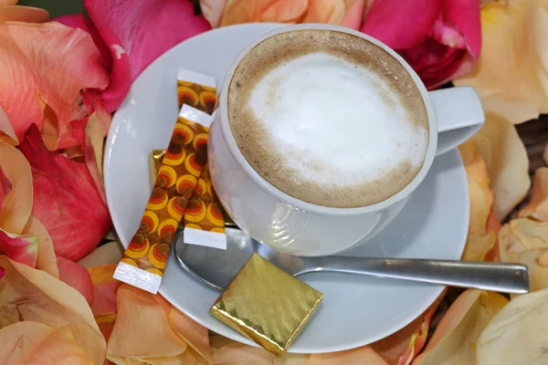 Close View Coffee Hot Drink — Stock Photo, Image