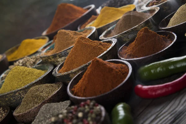 Cookbook Various Spices Background — Stock Photo, Image