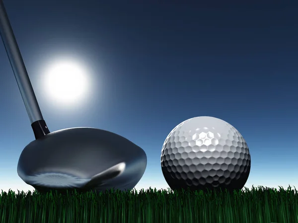Club Golf Pelota Día Luz — Foto de Stock