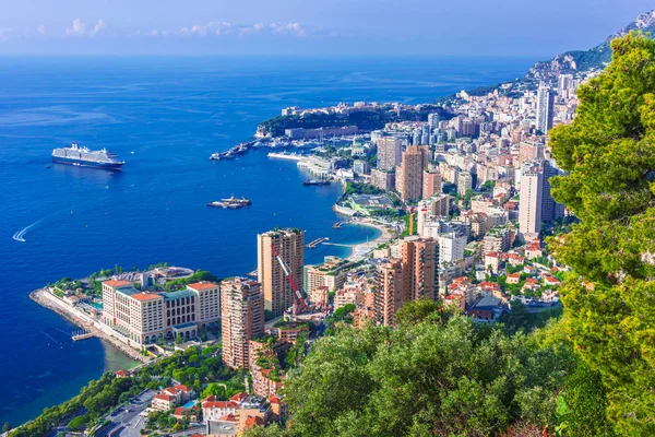 Vista Ciudad Mónaco Riviera Francesa — Foto de Stock