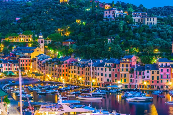 Festői Halászati Falu Holiday Resort Portofino Genova Nagyvárosi Város Olasz — Stock Fotó