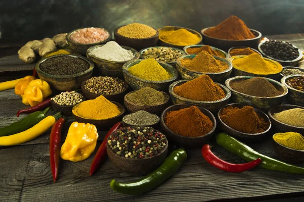 Cookbook Various Spices Background — Stock Photo, Image