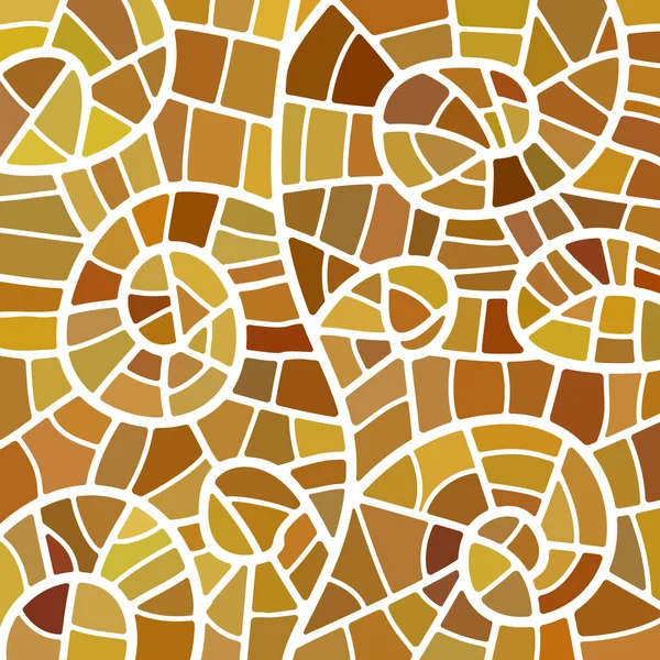 Абстрактний Вітражний Мозаїчний Фон Коричневий Жовтий — стокове фото
