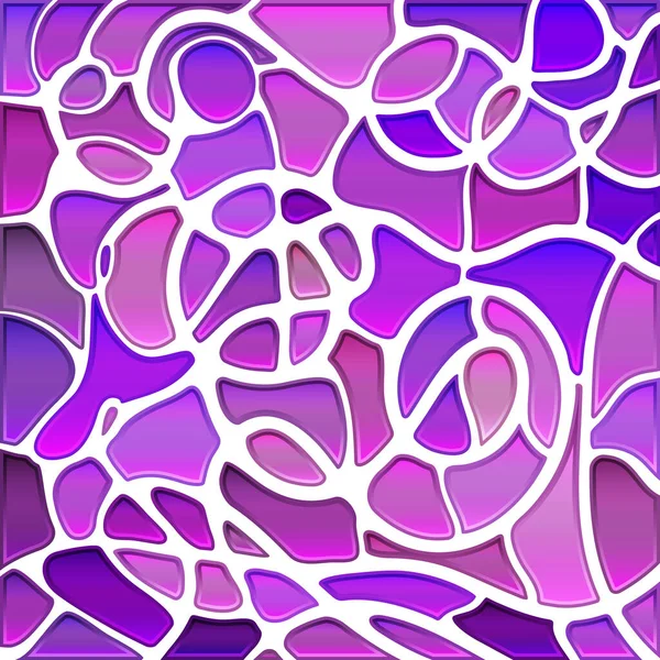 Fondo Mosaico Abstracto Vidrio Manchado Púrpura Violeta —  Fotos de Stock