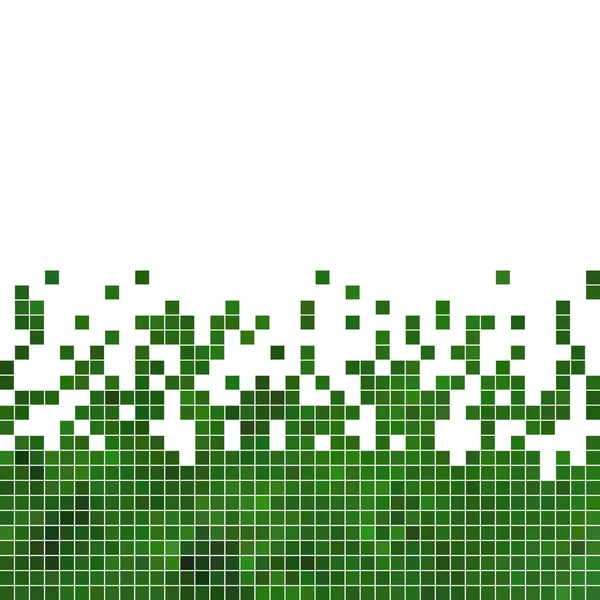 Abstrakcyjny Kwadratowy Piksel Mozaika Tło Zielony — Zdjęcie stockowe