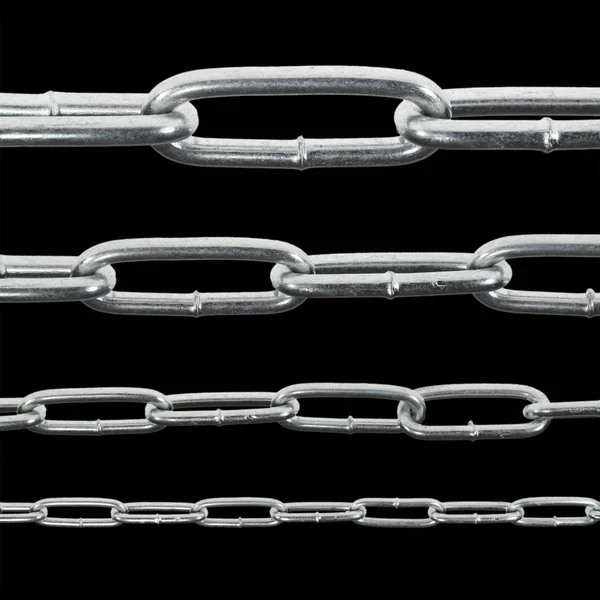 Four Chains Hanging Parallel Each Other — Stock Photo, Image