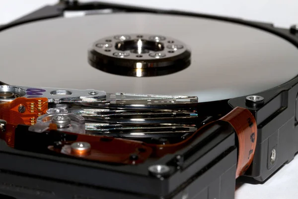 Hdd Aberto Ainda Utilizável Como Modelo — Fotografia de Stock