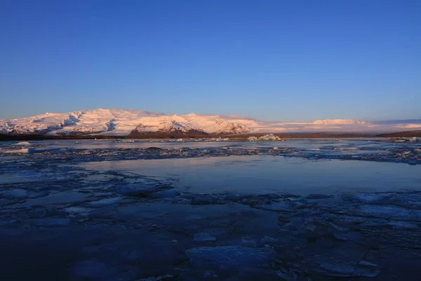 Glaciärlagunen Isberg Naturligt Underverk — Stockfoto