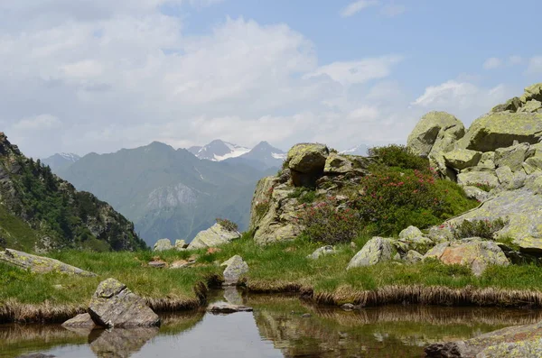 Över Alto Adige Eller Sydtyrolen Provinsen Nordöstra Italien — Stockfoto