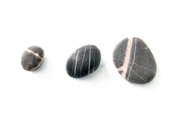 Zen Πέτρες Αντανάκλαση Απομονωμένη — Φωτογραφία Αρχείου