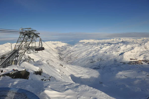 프랑스에서 스키장에서 신선한 Thorens — 스톡 사진