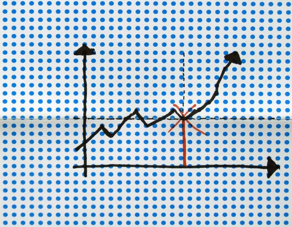 Dibujo Gráfico Sobre Fondo Punteado — Foto de Stock