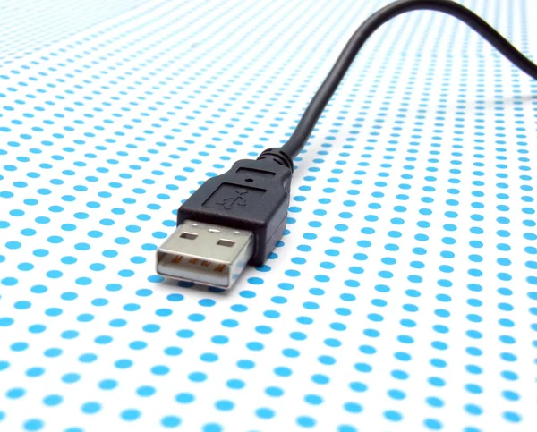 Usb Cable Dotted Background — Stock Photo, Image