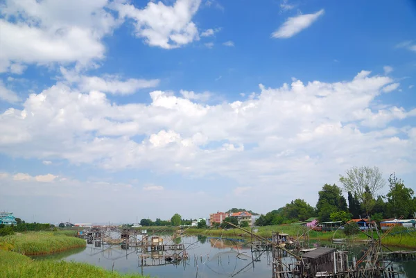 Tayland Daki Nehrin Manzarası — Stok fotoğraf