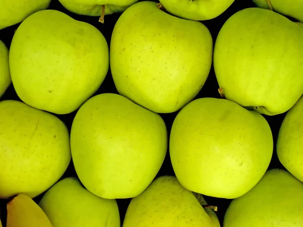 Groene Appels Markt — Stockfoto