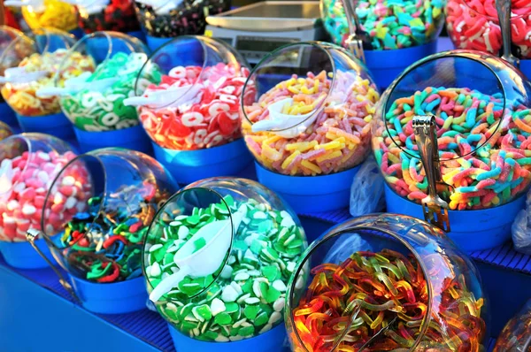 Bonbons Colorés Sucrés Dans Boutique — Photo