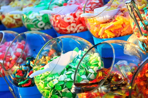 Bonbons Colorés Sucrés Dans Boutique — Photo