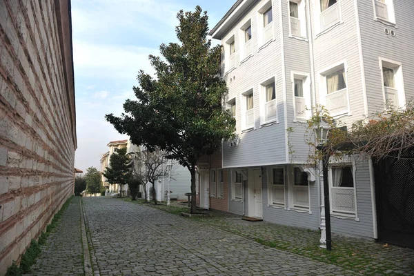 Bela Mesquita Velha Istambul Pôr Sol — Fotografia de Stock