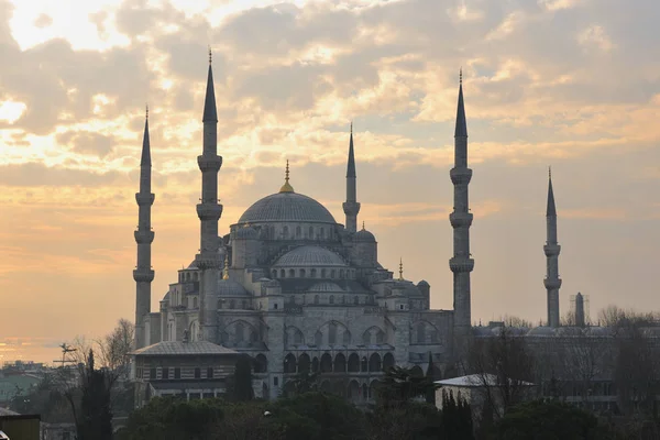 Beautiful Old Mosque Istambul Sunset — Stock Photo, Image