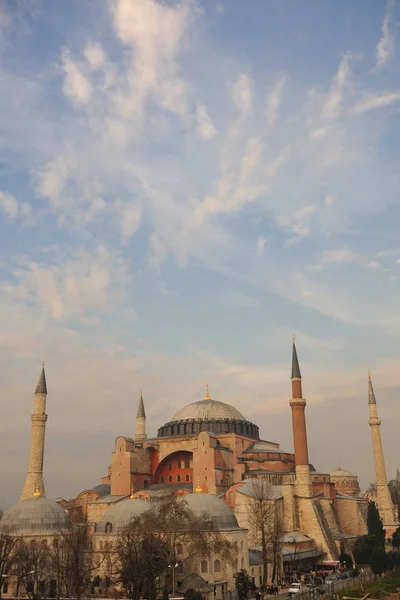 Belle Vieille Mosquée Istambul Coucher Soleil — Photo