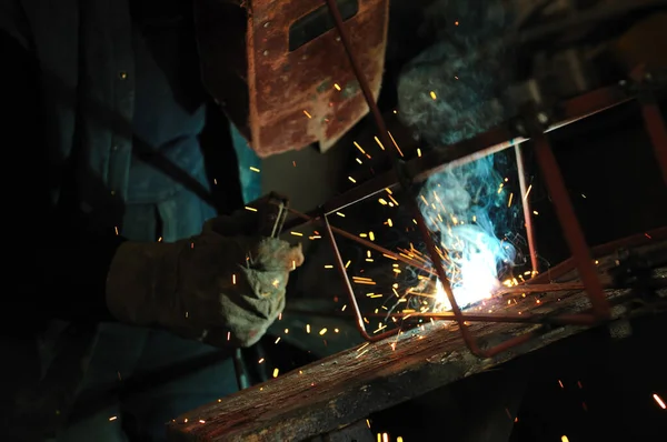 Soldar Máquina Trabajo Duro Negocio Industria —  Fotos de Stock