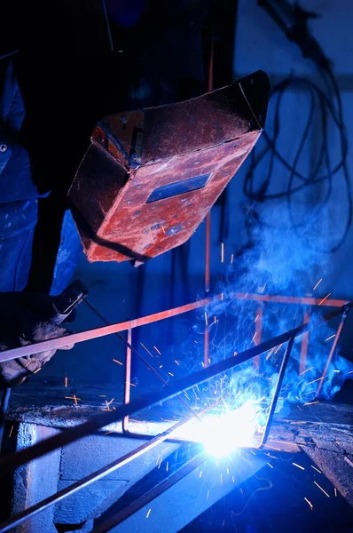 Soldar Máquina Trabajo Duro Negocio Industria — Foto de Stock