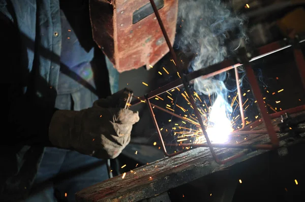 Soldar Máquina Trabajo Duro Negocio Industria — Foto de Stock