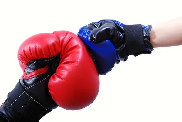 Wettkampfkonzept Mit Boxhandschuhen — Stockfoto