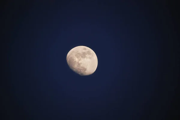 Měsíční Fáze Obloze Přírodní Satelit Astronomické Těleso — Stock fotografie