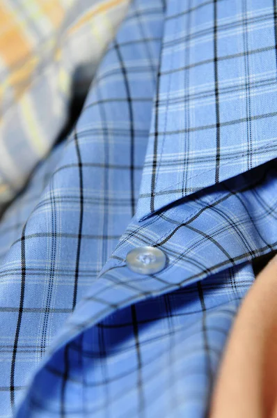 Primer Plano Camisa Hombre Una Corbata — Foto de Stock