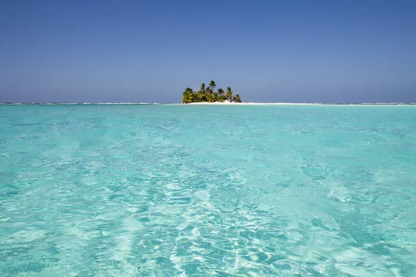 Żaglowiec Płytkich Wodach Atolu Cocos Keeling Ocean Indyjski — Zdjęcie stockowe