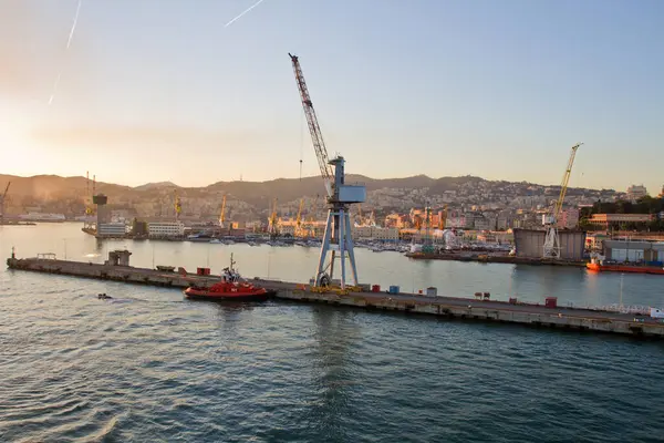 Vista Panorámica Del Hermoso Puerto — Foto de Stock