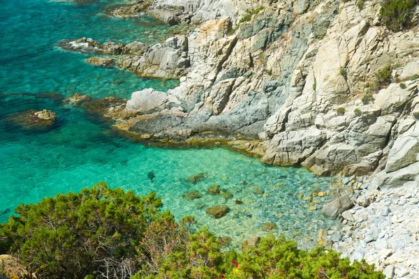 Blick Auf Das Wunderschöne Meer Von Villasimius Sardinien Italien — Stockfoto