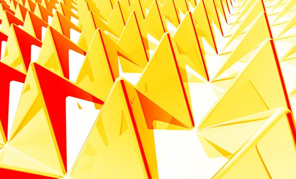 ピラミッド型の赤い黄色 — ストック写真