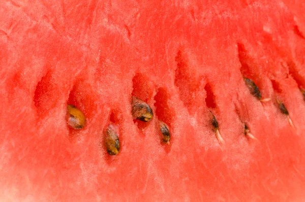 Extreme Close Red Watermelon — Stock Photo, Image