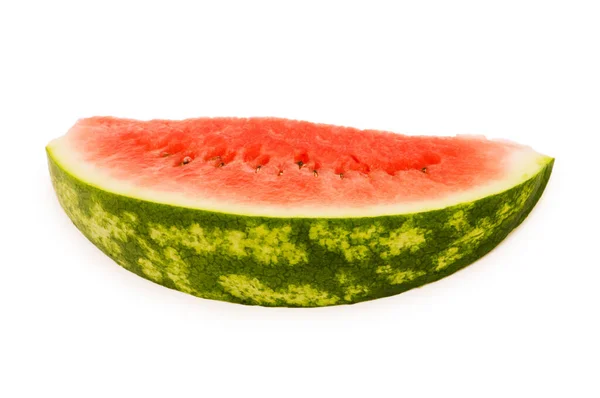 Vatten Melon Isolerad Den Vita Bakgrunden — Stockfoto