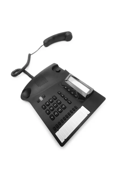 Office Telefon Isolerad Den Vita Bakgrunden — Stockfoto