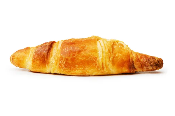 Croissant Frais Isolé Sur Fond Blanc — Photo