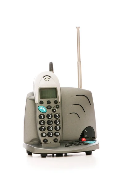 Офісний Телефон Ізольовано Білому Тлі — стокове фото