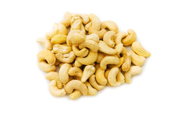 Cashew Nuts Isolated White Background — Stock Photo, Image