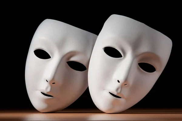 Maskers Met Theaterconcept — Stockfoto