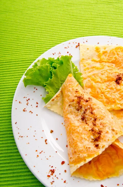 Pancake Pumpkin Plate — Stock Photo, Image